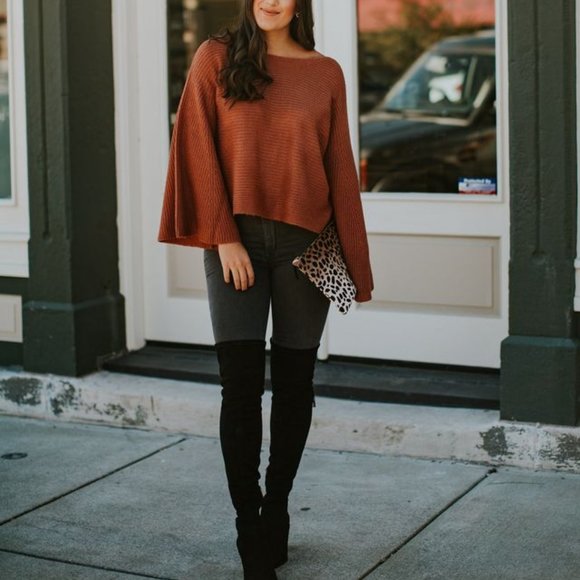 Flare Sleeve Sweater - Picture 4 of 12